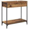 vidaXL Console Table Old Wood 29.53 x 13.58 x 29.53 in Engineered Wood