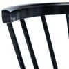 vidaXL Dining Chair Set of 4 Black Solid rubber wood and bent wood