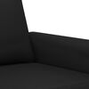vidaXL Sofa Set Black Faux leather, metal, plywood Medium Modern