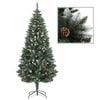 vidaXL Artificial Pre-lit Christmas Tree with Ball Set 70.9"