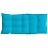 vidaXL Highback Chair Cushion Set of 2 Turquoise