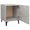 vidaXL Bedside Cabinet Set of 2 Concrete grey Engineered wood
