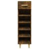 vidaXL Shoe Cabinet Smoked Oak Engineered Wood
