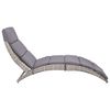 vidaXL Sun Lounger Gray and dark gray