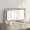 vidaXL Vanity Mirror with Mirror Concrete Grey 31.50 x 17.72 x 7.09 in