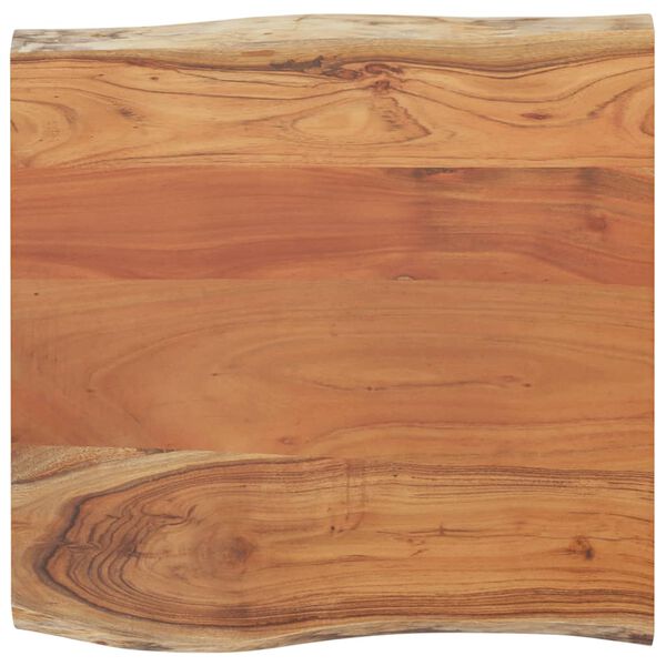 vidaXL Table Top Natural Wood Solid Acacia Wood 23.6 in x 23.6 in