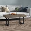 vidaXL Coffee Table Grey MDF with veneer Medium Durable Coffee Table