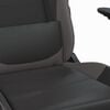vidaXL Gaming Chair Black and Gray Faux Leather, Foam, Metal, Plywood