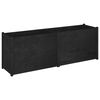vidaXL Garden Planter Black 78.7"x19.7"x27.6" Solid Wood Pine