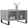 vidaXL Coffee Table Concrete gray Engineered wood, metal Medium