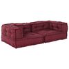 vidaXL Pouffe Maroon 100% cotton 55.1 x 27.6 x 14.2 in Modular Pouffe