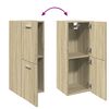 vidaXL Bathroom Cabinet Sonoma oak Engineered Wood Bathroom Cabinet