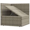 vidaXL Garden Lounge Set Gray PE rattan 6-piece set Modular