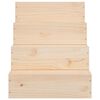 vidaXL Pet Stair 15.7x19.3x18.5" Solid Wood Pine