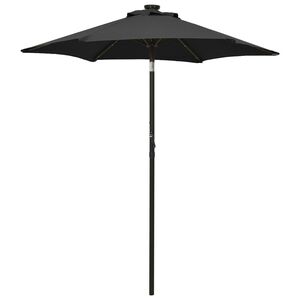 vidaXL Garden Parasol Black and dark grey