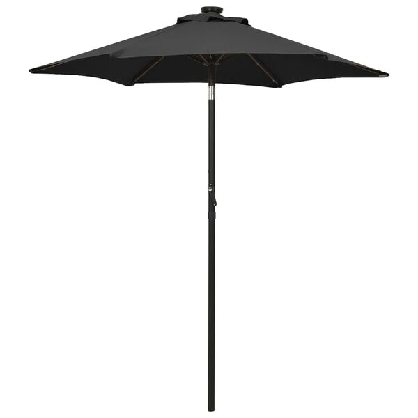 vidaXL Garden Parasol Black and dark grey