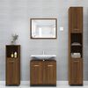 vidaXL Bathroom Cabinet Brown Oak Engineered Wood Bathroom Cabinet