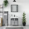 vidaXL Bathroom Cabinet Set Grey Sonoma