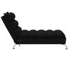 vidaXL Massage Chaise Lounge Black