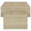 vidaXL Coffee Table Sonoma Oak Engineered Wood Medium Coffee Table