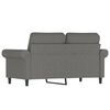 vidaXL 2-seater Sofa Dark Gray Polyester 2-seater 2-Seater Sofa