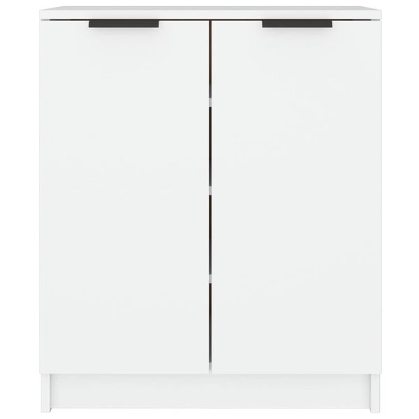 vidaXL Shoe Cabinet White Engineered Wood Medium Shoe Cabinet