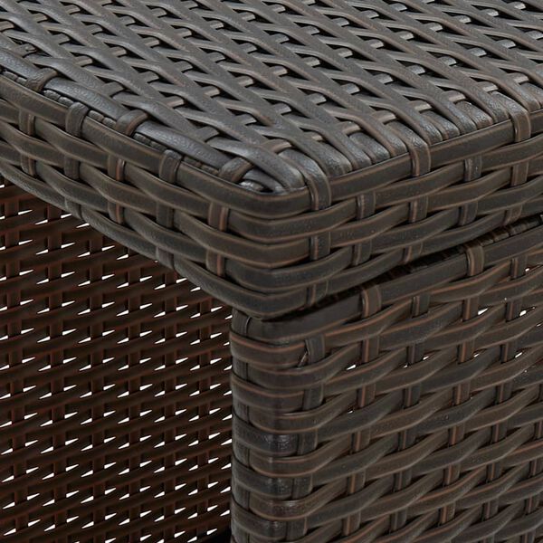 vidaXL Garden Bar Set Brown, Cream