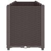 vidaXL Garden Planter Brown Polypropylene 63 x 15.7 x 20.9 in Modular