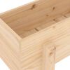vidaXL Patio Planter  24.4x11.8x15.0" Solid Wood Pine