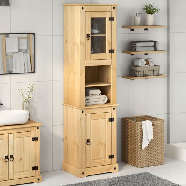 vidaXL Bathroom Cabinet Honey wood