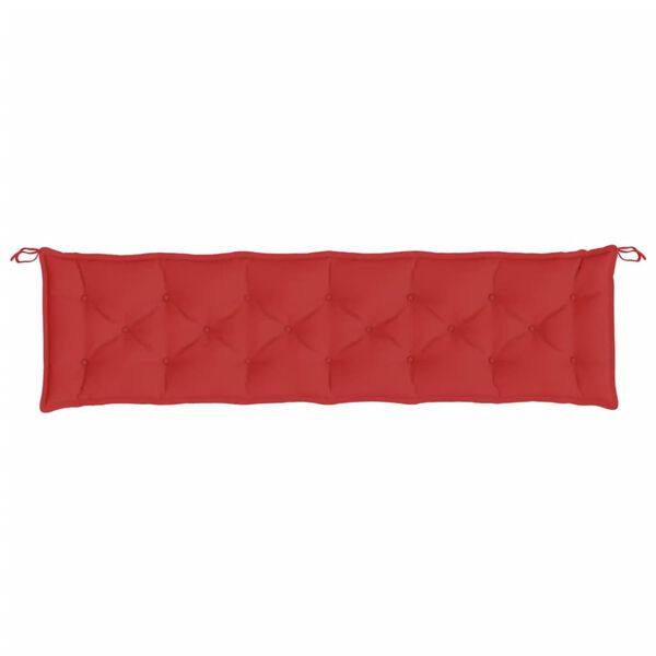 vidaXL Garden Bench Cushion Red Oxford fabric 78.7 x 19.7 x 2.8 inches