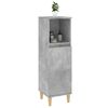 vidaXL Bathroom Cabinet Concrete grey Engineered wood, solid eucalyptus wood