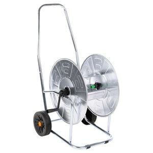 vidaXL Hose Reel Cart for 262.5 ' 3/4" Hose Steel