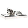 vidaXL Dog Bed White Solid pine wood Medium Simple Dog Bed