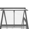vidaXL Greenhouse Anthracite and Transparent Aluminum, polycarbonate (PC)