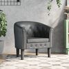 vidaXL Tub Chair Gray Faux Leather