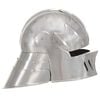 vidaXL Medieval Knight Helmet Antique Replica LARP Silver Steel