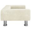 vidaXL Kids Sofa Cream Velvet, Foam, Solid Pine Wood Mini Kids Sofa