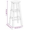 vidaXL Garden Bar Set Natural wood Solid Acacia wood Durable