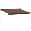 vidaXL Retractable Awning Brown, Anthracite