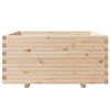 vidaXL Garden Planter Natural Pine Solid Pine Wood Medium