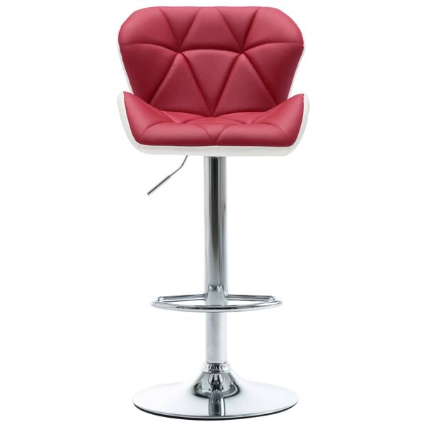 vidaXL Bar Stool Wine Red Faux Leather