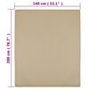 vidaXL Jersey Fitted Sheet Taupe Cotton 55.1 x 78.7 in