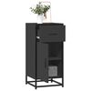 vidaXL Sideboard Black Engineered wood Medium Storage Cabinet