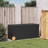 vidaXL Garden Storage Box Black