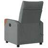 vidaXL Massage Recliner Chair Dark Grey Fabric