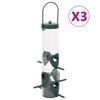 vidaXL Bird Feeder Dark Green PP (Polypropylene), PS (Polystyrene) Medium