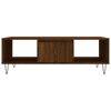 vidaXL Coffee Table Brown oak Engineered wood, iron 41.0 x 23.6 x 13.8 in