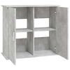 vidaXL Aquarium Stand Concrete Grey Engineered Wood 31.9 x 14.2 x 28.7 in
