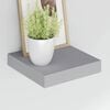 vidaXL Wall Shelf Grey Honeycomb MDF, Metal 9.1 x 9.3 x 1.5 in